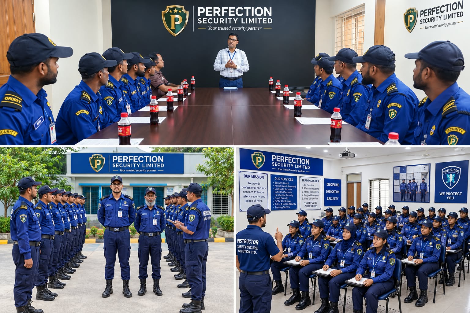 Security briefings and personnel training sessions